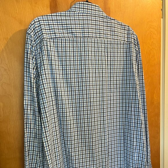 Classic Blue Plaid Button Down // UNTUCKit Men's Size XL - Picture 7 of 7